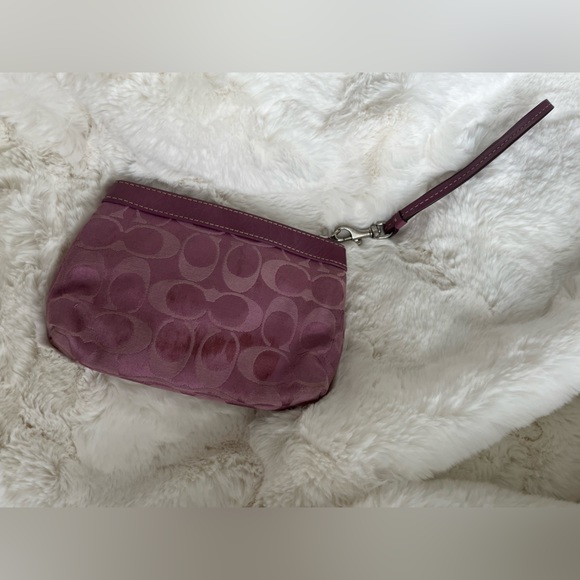 Purple Coach Wristlet - Picture 2 of 2